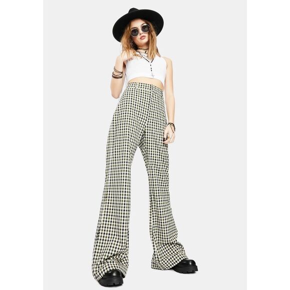 Free People Jules Gingham Pants - Picture 4 of 14